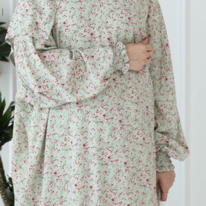 شرشف صلاه مشجر  مع طرحة متصلة