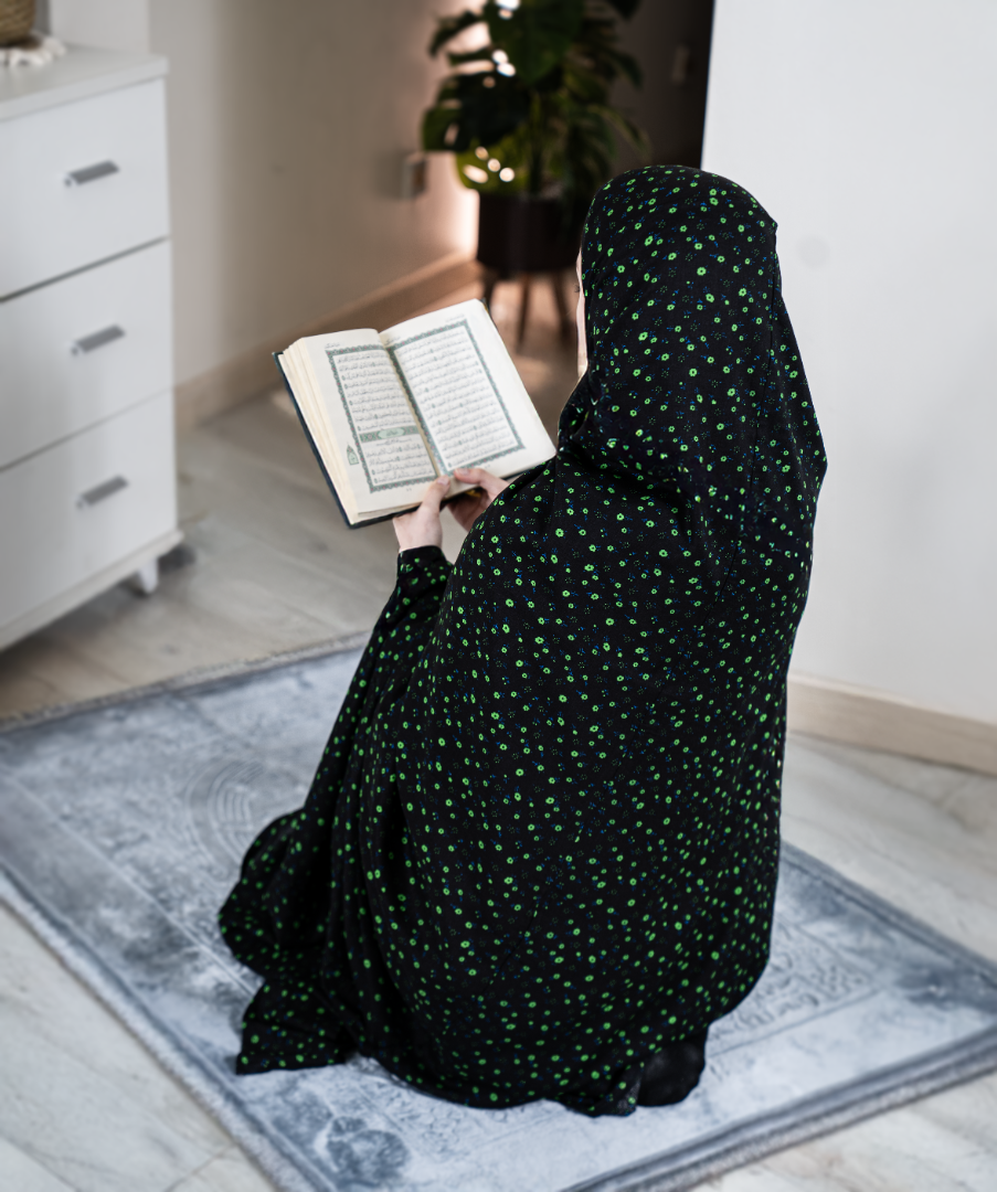 شرشف صلاه قطني مشجر بطرحه متصله