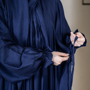 شرشف صلاة قطني ناعم وطرحة متصلة سادة – متوفر بعدة ألوان