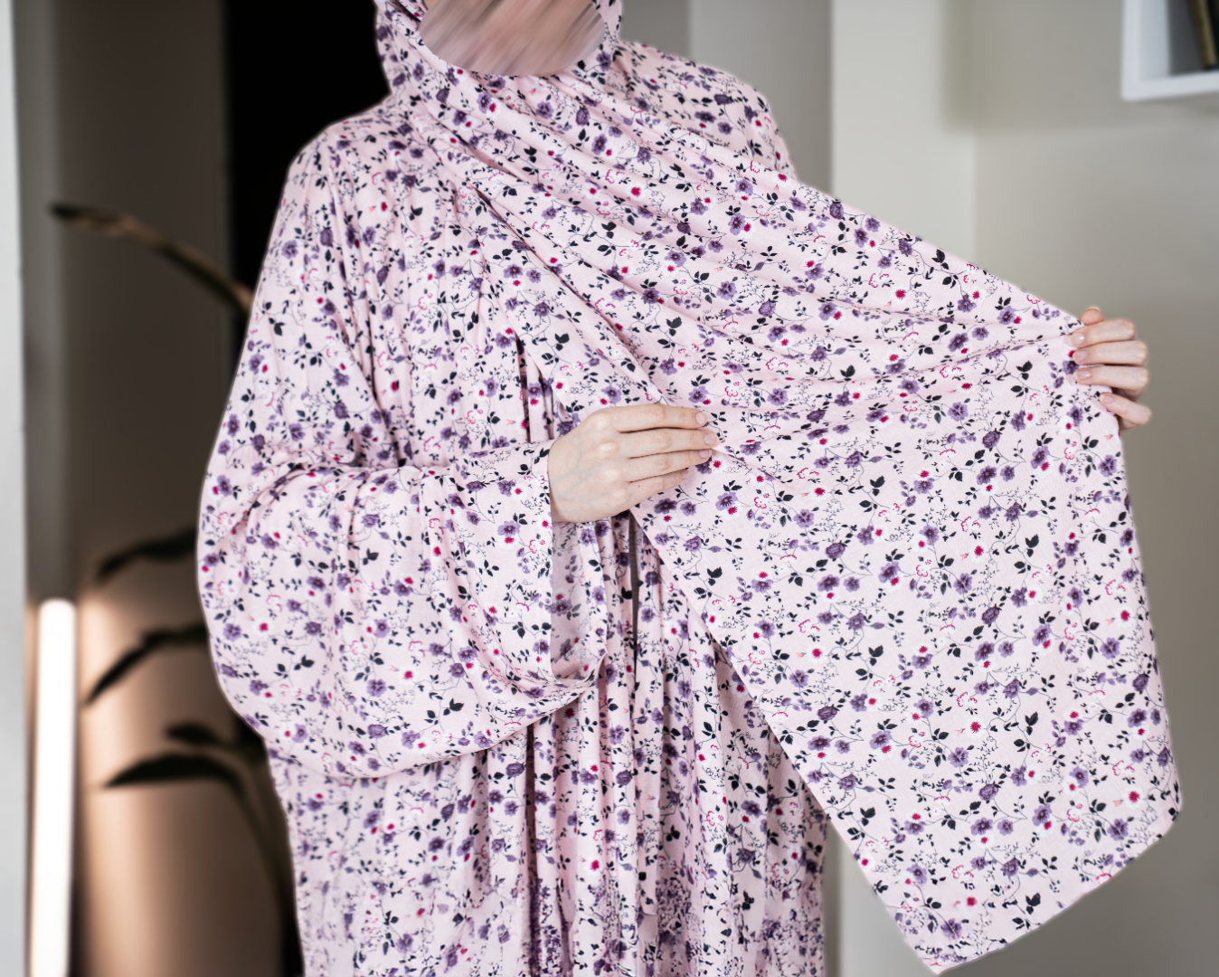 شرشف صلاه روز قطني مشجر بطرحه متصله